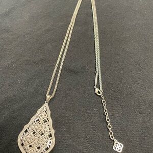 Kendra Scott Silver Filigree Necklace